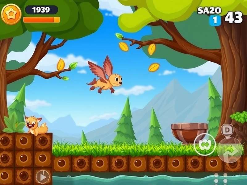 Exciting gameplay of Nut Pursuit Legend showing a player collecting nuts while avoiding obstacles Nut Pursuit Legend Gameplay Screenshot